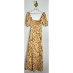 HOUSE OF CB Felizia Puff Sleeve Sundress in Butter Print Size X-Small thumbnail 7