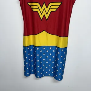 Wonder Woman Nightgown Womens JR SZ L 11 13 Sleepwear Cosplay Halloween Costume thumbnail 3