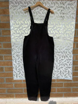 Lucy & Yak Black Organic Cord Dungarees US 6 UK 10 Whimsigoth Overalls thumbnail 7