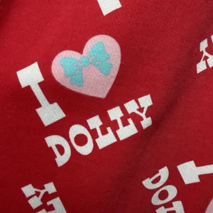 Dolly Parton Pajama Pants L Red I Love Dolly Heart Print Lounge Joggers Cozycore thumbnail 9