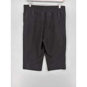 UPGET Womens Capri Pants Black Athletic‎ Drawstring Zipper Pockets L Size L thumbnail 3
