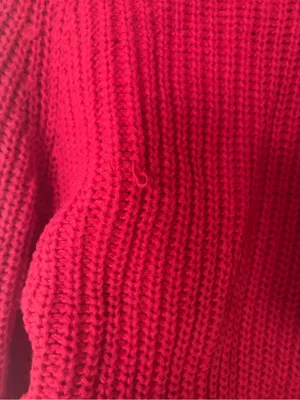 Amazon red button down sweater thumbnail 4