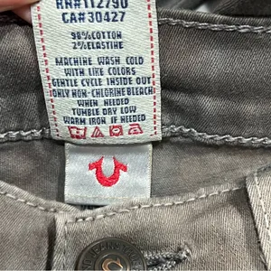 True Religion‎ Casey Straight Marble Brown Acid Wash Jeans Size 26 thumbnail 7