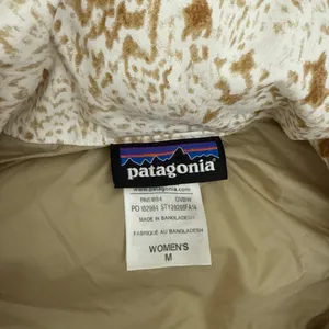 Patagonia Toggle Down Puffer Vest Cream Birch White Brown Size Women's Medium thumbnail 3