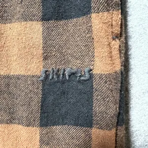 Skims Lounge Pants XXS Brown Black Buffalo Plaid‎ Cotton Pajama Bottoms Sleep thumbnail 6