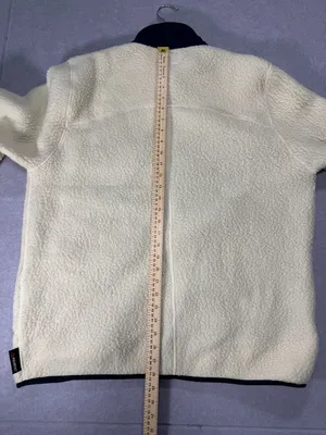 J.Crew Nordic Fleece Full Zip Jacket Size XL White Polartec thumbnail 8