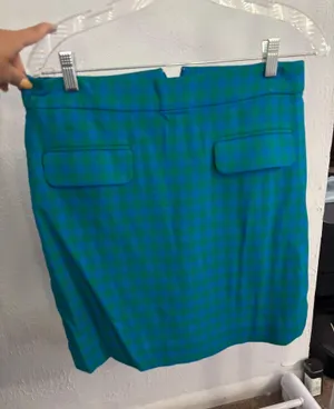 J. Crew Teal and Navy Pencil Skirt NWT thumbnail 1