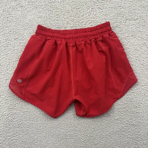 Lululemon Hotty Hot Shorts Low Rise 4" Dark Red Athletic Athleisure Women's 2 thumbnail 3