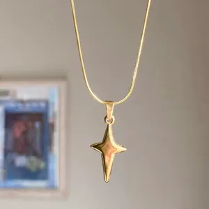 Handmade grunge y2k street style sparkle star fully stainless steel necklace✨ thumbnail 2