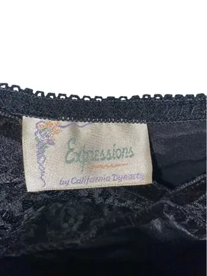 Vintage Expressions Satin Lace chemise mini nightie lingerie romantic Coquette thumbnail 7