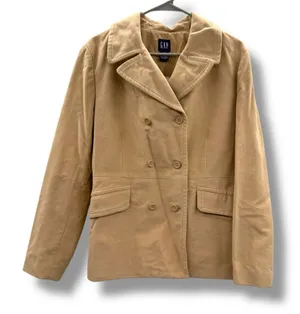 Gap Y2K Double Breasted Jacket Tan Corduroy Size‎ L NEW Deadstock thumbnail 1