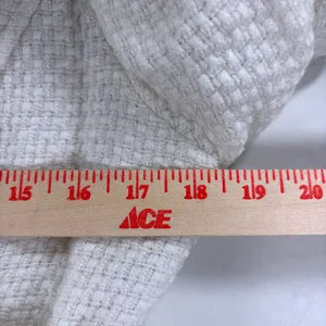 AB Studio Womens Jacket White Tweed Parisian Bell Sleeve Belted Peacoat Size 12‎ thumbnail 5