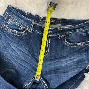 LA Idol Bootcut Dark Wash Denim Jeans Stretch thumbnail 4