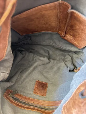 FRYE “BROOKE” BROWN LEATHER SHOULDER BAG WITH DUST BAG thumbnail 5