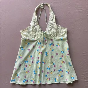 Enchanting Floral Halter Neck Lace Cami Top thumbnail 1