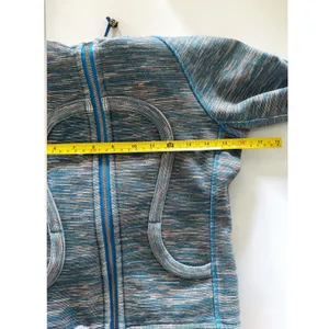 Lululemon Scuba Hoodie Full Zip Blue Grey Space Dye Size 2 Sweatshirt‎ thumbnail 4