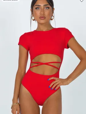Princess Polly Nicole Bodysuit Red thumbnail 2