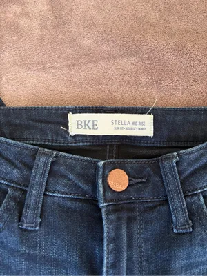 BKE Stella Mid-Rise Skinny Jeans Dark Wash Slim Fit Size 28x31.5 thumbnail 5
