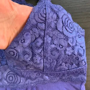 Tahari Womens Purple Lace Racerback Pajama Set Small Sleeveless Top and Pants thumbnail 4