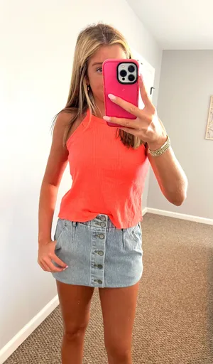 Coral  Tank Top thumbnail 1