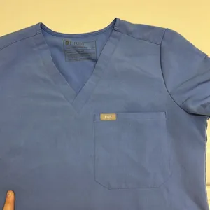 FIGS Technical Collection Blue Short Sleeve PO 2771 Medical Scrub Shirt-XS thumbnail 11