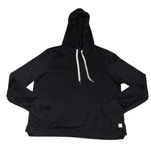 Vuori Halo Essential Crop Hoodie DreamKnit Black Large thumbnail 4