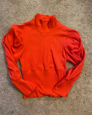 Free People Orange Long Sleeve thumbnail 1