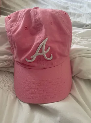 Pink Braves Hat thumbnail 1