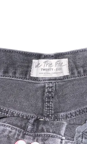 We The Free Black Wash Distressed Denim Cutoff Shorts Size 28 thumbnail 3