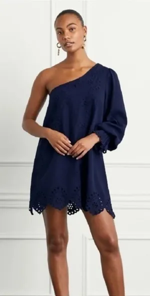 Hill House Home Mila One shoulder Straight Dress Size Medium thumbnail 1