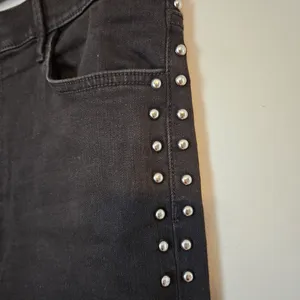 Joe’s Jeans Black Studded Flawless The Charlie High Rise Skinny Ankle casual thumbnail 4