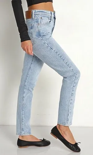 Levi's 501s skinny Women's Light Wash High-Rise Straight Jeans thumbnail 1
