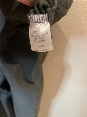 Quince Women’s Pull On Gray Stretchy Pants Straight Leg Size XL thumbnail 8