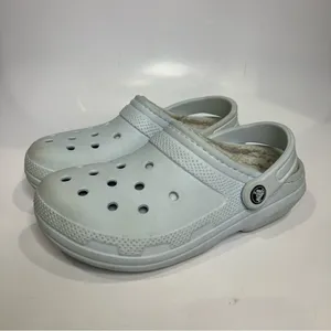 Crocs originals lined light blue women’s size 6 casual cozy‎ slip on trendy thumbnail 5