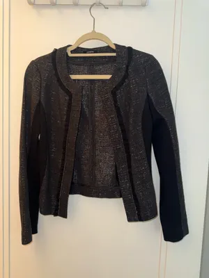 Express Embellished Ruffle Trim Blazer Jacket thumbnail 2