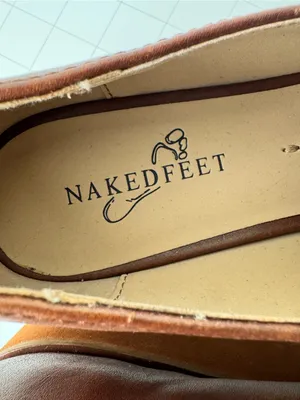 Naked Feet Mauve Platform Loafers with Chain Detail thumbnail 8