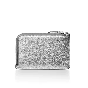 Tiffany & Co. Return to Tiffany Silver Pebbled Zippy Zip Wallet Card Case thumbnail 4