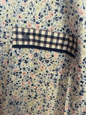 Victoria's Secret Floral Cotton‎ Nightshirt in White, Blue & Pink thumbnail 3