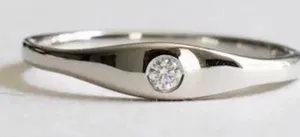 Classic Minimalist Modern Ring Silver Size none thumbnail 1