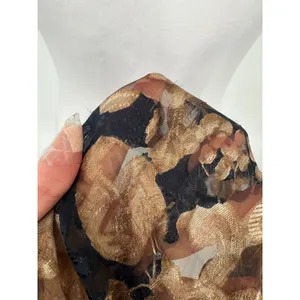 Vtg Liz Claiborne Black Floral Sheer Scarf Evening Cottagecore Grandma Coastal thumbnail 5