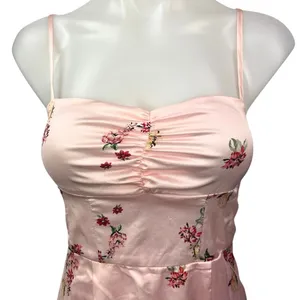 Princess Polly Pink Floral Silk Satin Sleeveless Mini Cami Camisole Slip Dress 2 thumbnail 7