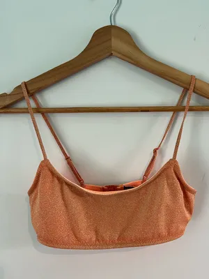 Triangl Mica bikini Set in a sparkly metallic orange color ombré Size XS thumbnail 2