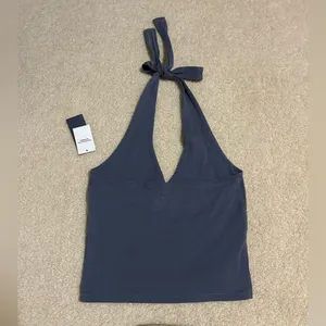 Hollister Navy Halter Top thumbnail 2