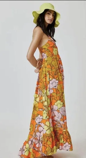 Anthropologie Plenty by Tracy Reese Floral Maxi Dress Size L. thumbnail 5