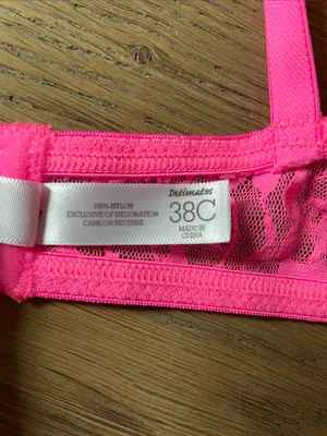 SO Hot Pink Lace Push-Up Bra Size 38C NWT thumbnail 12