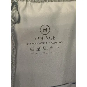 Lounge Leggings Womens Medium White Logo Waist Stretch Ankle Pants Gym Athletic thumbnail 7