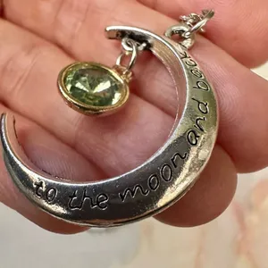 Moon charm pendant necklace thumbnail 7