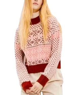 American Eagle Mock Neck Christmas Sweater Size S thumbnail 2
