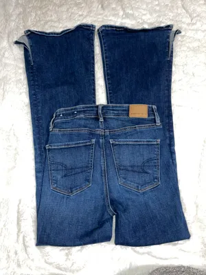 American Eagle Slit Side Flare Jeans sz.00 thumbnail 2