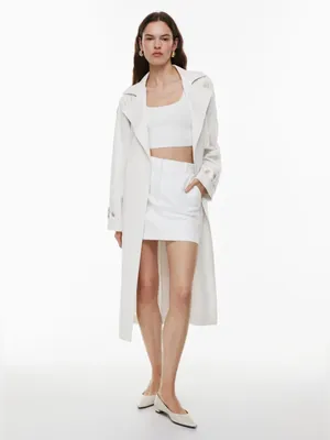 Aritzia Babaton Sculpt Knit Squareneck Cropped Tank - White - XS thumbnail 3